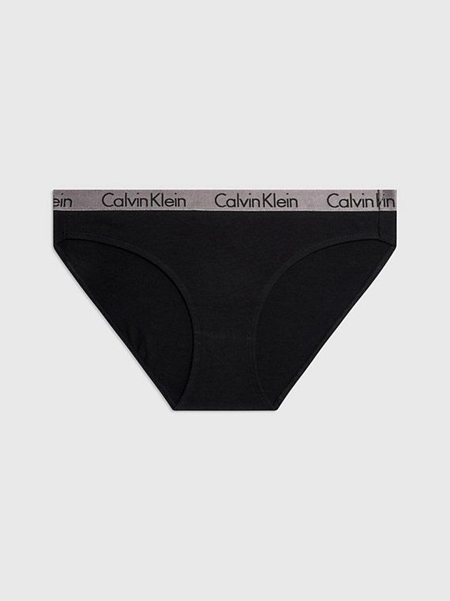 Calvin Klein USA Bikini - Radiant Cotton Womens Briefs Black 8642357-FP